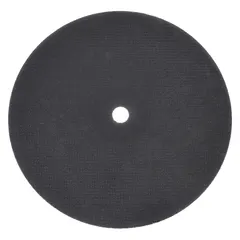 Type 1 cut-off wheel for carbon and stainless steel. Aluminum oxide construction with 24 grit and A24R bond. Measures 12" diameter, 7/64" thickness, 1" arbor. Used in metal fabrication, construction, and maintenance for cutting ferrous metals.
