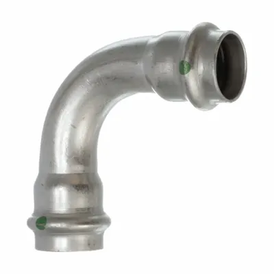 VIEGA PROPRESS 90° Press-Fit Elbow, 3/4 in CTS x 3/4 in CTS - Potable Water Stainless Steel Press Tube Fittings