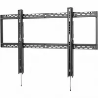PEERLESS TV Wall Mount: Wall, For 60 in to 98 in Screens, Max. 350 lb, Fixed, Powder Coated, Black (MPN SF680)