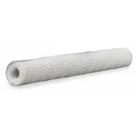 PARKER Water Filter Cartridge: 1 micron, String Wound, 6 gpm, Cotton, 20 in Overall Ht, 6 PK (MPN 39R20S)