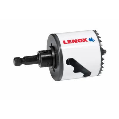 LENOX 2-1/8 in Bi-Metal Hole Saw with Attached Arbor - Multi-Material-Cutting Hole Saws with Attached Arbor