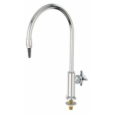 INSTOCK Laboratory Faucet: Faucet, Single-Post, For Cold Water Media, 1 Handles - Single-Post Laboratory Faucets