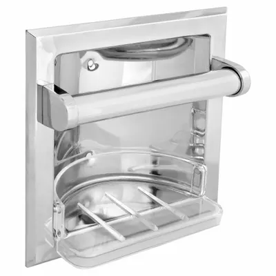 OEM Wall Grab Bar: Straight - Grab Bars with Soap Dishes