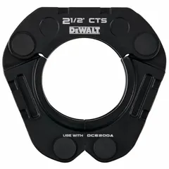 Jaw and ring set for standard and extended press tools, designed for 2-1/2 in copper (plumbing) and stainless steel pipe. Suitable for crimping press fittings in commercial and industrial piping applications.