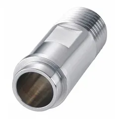 NPT adapter for connecting NPT-threaded components to circulators and bath equipment. Enables secure fluid connections in laboratory heating and cooling systems. Manufacturer part number: 0020004569.