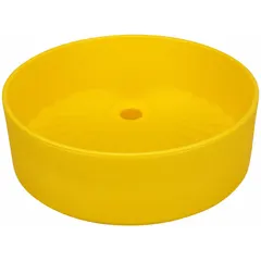 This yellow polyethylene drum funnel is designed for transferring fluids into 55-gallon drums. It features a 2-inch spout diameter and 2-inch NPT connection for standard drum bungs. The funnel has no lid and no flame arrester, making it suitable for general-purpose fluid handling in industrial maintenance, waste collection, and chemical handling applications.