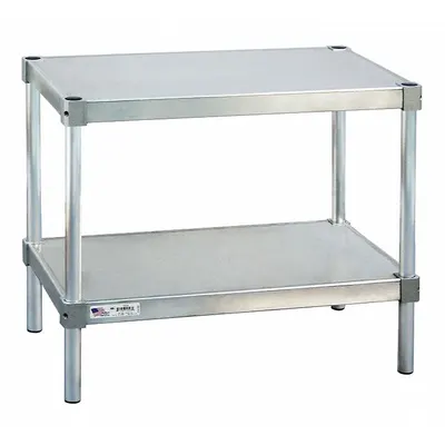 NEW AGE INDUSTRIAL Fixed Height Work Table: Fixed Ht, Aluminum, 48 in x 18 in - Aluminum-Top Worktables