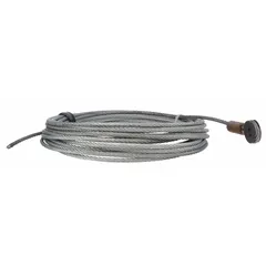 Wire rope assembly for Dayton electric wire rope hoists, compatible with model 4GU72. Used as a replacement part to restore lifting functionality in industrial material handling applications.