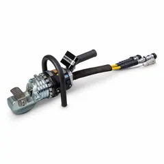 The ENERPAC EBH35 is a hydraulic bar cutter from the EBH Series, featuring a guillotine cutter head. It cuts rebar, rod, and bar stock up to 1.38 inches in diameter. Suitable for industrial cutting applications in construction, demolition, and metal fabrication.