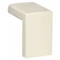 This 90-degree external elbow is a plastic fitting for nonmetallic single-channel raceways, designed for use with 800 Raceways. It features a snap-on mounting style and is colored ivory. Used to route wiring around corners in cable management systems.