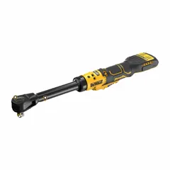 The DEWALT DCF512EB is a brushless cordless ratchet delivering 70 ft-lb of maximum fastening torque and a no-load speed of 250 RPM. Designed for fastening and loosening bolts in confined spaces, it is suitable for automotive repair, equipment maintenance, and industrial assembly tasks requiring a compact tool.