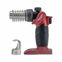 This butane-powered heat gun provides an adjustable temperature range of 650°F to 950°F, suitable for shrink tubing, wire soldering, paint stripping, and thawing frozen pipes. Cordless operation enables use in field-service, HVAC, and electrical applications. Sold as tool only.