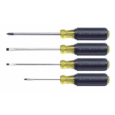 KLEIN TOOLS General Purpose Screwdriver Set: 1-10 Pieces, 4 Pieces - General Purpose Screwdriver Sets