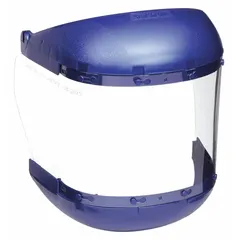 Reusable face shield assembly designed for mounting on hard hats. Features a clear polycarbonate visor with polyurethane component for impact and splash protection in industrial environments such as machining, material handling, and general plant safety. Compatible with manufacturer model number S61970.