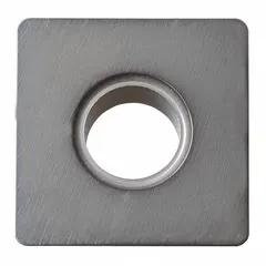 Carbide square indexable turning insert for general-purpose turning, facing, and profiling. Suitable for medium-duty machining of steel, stainless steel, and cast iron in industrial manufacturing operations.