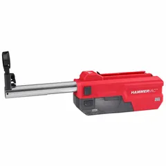 Self-contained on-tool dust extractor for SDS-Plus rotary hammers. Captures dust at the source during drilling. Max. diameter 1 1/4 in. Includes HEPA filter.
