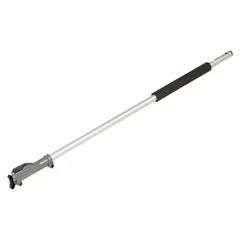 This extension attachment increases the reach of compatible Milwaukee power heads for cleaning or surface preparation tasks. With an overall width of 2 1/4 inches and length of 41 1/2 inches, it allows operators to access hard-to-reach areas while reducing strain.