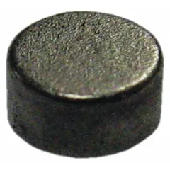 This neodymium disc magnet has a 1/8 in outside diameter, 0.06 in thickness, and a maximum pull force of 0.12 lbf. It is used for holding, positioning, and fixturing in light-duty industrial applications such as assembly, maintenance, and prototyping.