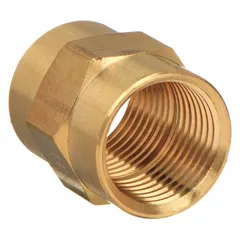 This straight threaded pipe fitting is designed for high-pressure potable water systems. With a 1/8 in x 1/8 in size and a maximum operating pressure of 1,000 psi, it provides a reliable connection in industrial plumbing applications. The fitting has a length of 1 in.