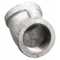 ANVIL Metal Pipe Elbow: 45° Elbow, 300 psi @ 150° F, 1 1/2 in x 1 1/2 in, Malleable Iron (MPN 0311024202)