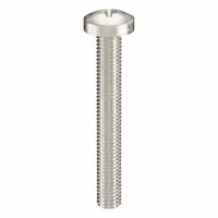 Machine Screw: M8x1.25 Thread Size, 60 mm Lg, 316, Stainless Steel, Plain, Pan, Phillips (MPN ZSCRW-517)