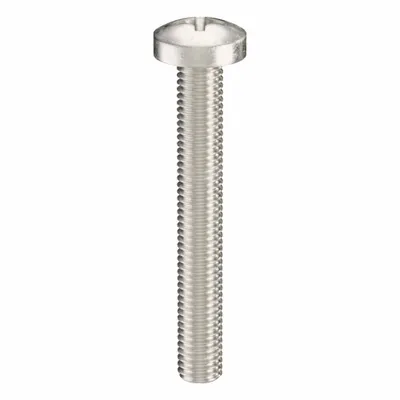 USA INDUSTRIALS Machine Screw: M8x1.25 Thread Size, 60 mm Lg, 316, Stainless Steel, Plain - Pan Head Machine Screws