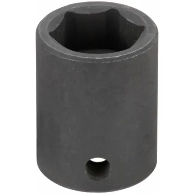 WESTWARD Impact Socket: 3/8 in Drive Size, SAE, 11/16 in Socket Size, 6-Point, Std - 3/8" Drive Impact Sockets