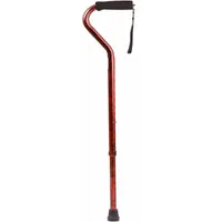 DMI Adjustable Cane: Adj Cane, Offset, Single, Foam, 29 7/8 in, Aluminum, 250 lb Wt Capacity (MPN 502-1300-9914)