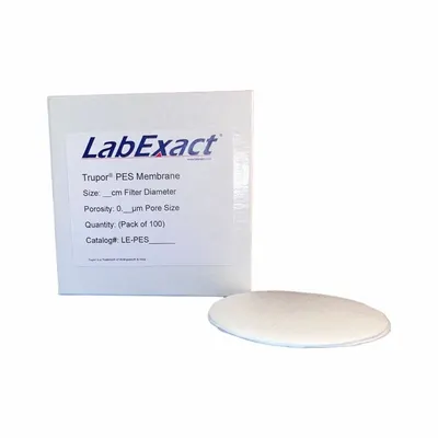 LABEXACT Membrane Filter: 47 mm Dia, 0.2 um Pore Size, Polyethersulfone, Non-Sterile - Polyethersulfone (PES) Membrane Filters