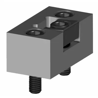 MITEE-BITE PRODUCTS INC Compact Modular Pitbull Clamp: Steel, Knife Face - Compact Modular Low-Profile Fixture Clamps