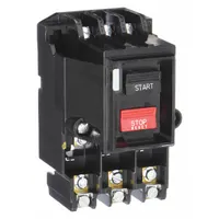 SQUARE D Manual Motor Starter: Non-Reversing, 3 Poles, 27 A, NEMA Size M-0, Thermal Protection (MPN 2510MBO2)