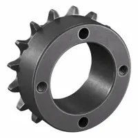TSUBAKI Sprocket: For 40 Chain, 16 Teeth, 2.563 in Pitch Dia, 2.814 in Outside Dia, Steel (MPN 40H16)