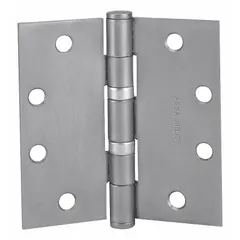 Full mortise-mount butt hinge with 1-15/16 in leaf width, constructed of brass. Features oil-impregnated bearings for smooth operation and a non-removable pin. Suitable for commercial and industrial door applications requiring a full mortise installation.