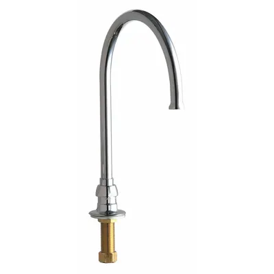 CHICAGO FAUCETS 626-GN8FCABCP Gooseneck Swivel Spout - Gooseneck Faucet Spouts