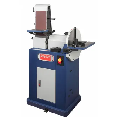 Dayton Belt and Disc Sander: For Metal/Plastic/Wood, 115 V, Single-Phase, 2 hp - Floor Standing Belt & Disc Machines