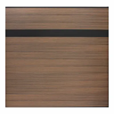 EUROFENCE Horizontal Fence Section, Light Brown, 6 ft x 6 ft, EF 01401 - Privacy Fence Section Panels