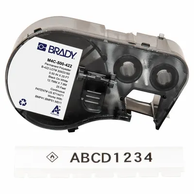 BRADY M4C-500-422 Continuous Label Roll Cartridge - Brady Continuous Label Roll Cartridges
