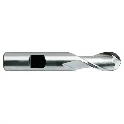 YG-1 Ball End Mill: Cobalt, TiCN Coated, 2 Flute, 3/8" Mill Dia, 3/4" LOC - General Purpose Cobalt Ball End Mills