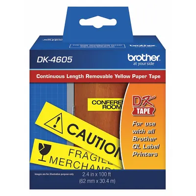 Brother DK4605 Direct Thermal Continuous Label Roll - Brother Direct Thermal Continuous Label Rolls