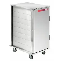 CARLISLE DINEX Meal Delivery Cart: 12 Trays, Non-Pass-Through, 1 Doors, Stainless Steel, DXPICT12