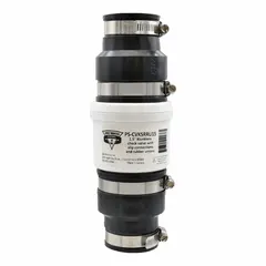 This 2-way inline swing check valve features a PVC body with 1 1/2 in FNPT x FNPT connections. It allows forward flow and prevents backflow in piping systems. Suitable for water, chemical, and industrial fluid applications where backflow prevention is required.