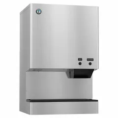 The HOSHIZAKI DCM-500BWK is a combination ice maker and dispenser that produces crescent-shaped ice cubes. It is designed for commercial use in foodservice and hospitality settings, such as self-service beverage stations in restaurants, hotels, and cafeterias. The unit offers touch-free dispensing for hygienic operation.
