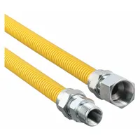 Gas Connector: 3/8 in Hose Inside Dia., 4 ft Hose Lg, 60,500 BTU Capacity, Yellow, FNPT x FNPT (MPN 20C-3132-48)