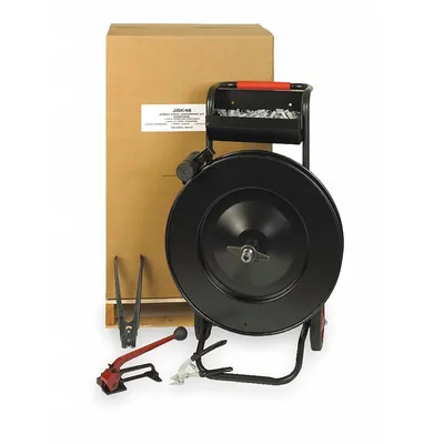 OEM Steel Strapping Kit: Fits 3/4 in Strap Wd - Cart, Tensioner, Sealer, Strapping, Cutter & Seals