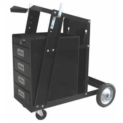 WESTWARD Universal Welder & Cylinder Rack Cart with Drawers - Universal Welder & Cylinder Rack Carts with Drawers