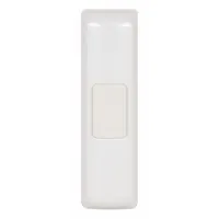 Wall-mounted doorbell chime sensor for security systems. Includes batteries for immediate use. Compatible with model STI-3360G. Provides entry alerts in commercial and industrial facilities
