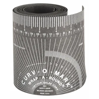 JACKSON SAFETY Wrap-a-Round Tape Measure: For 4 in to 12 in Pipe (MPN 14754) - Wrap-Around Tape Measures