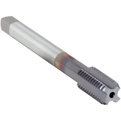 OSG Straight Flute Tap: 7/8"-14 UNF, H3 / 2B-3B, 5 Flute, Bottoming Chamfer - Coolant-Through Straight-Flute Machine Taps for Aluminum