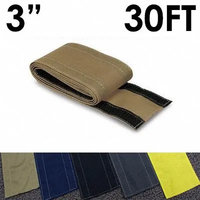 ELECTRIDUCT Cable protector: 3 in Overall Wd, 30 ft Lg, Nylon - Fabric Hook-and-Loop Cable Floor Covers
