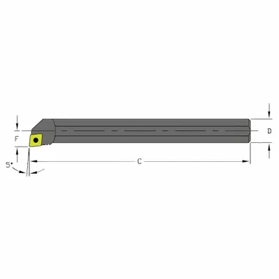 ULTRA-DEX USA Indexable Boring Bar: A08M SCLPL3 (MPN 957-000-055) - Indexable Boring Bars